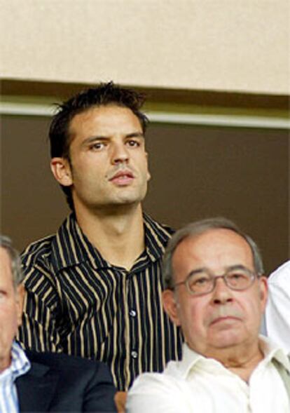 Morientes, ayer en el estadio del Mónaco.