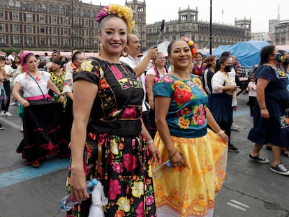 Desfile de la Fiesta de las Culturas, Pueblos y Barrios Indígenas Originarios de México, en Ciudad de México, el pasado 9 de agosto.