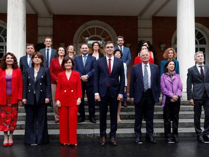 Imagen del nuevo Ejecutivo español, en el que la mayoría son mujeres.