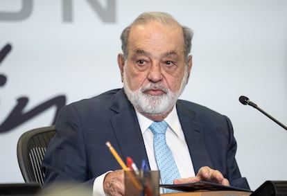 Carlos Slim en Ciudad de México, el 10 de febrero de 2025.