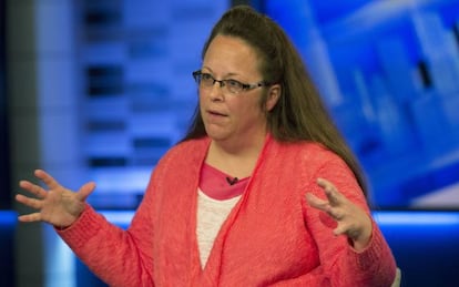 Kim Davis em entrevista ao canal Fox.