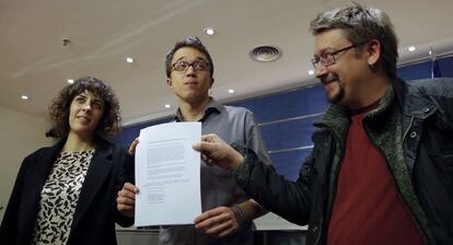 Íñigo Errejón es el portavoz del grupo de Podemos-En Comú Podem-En Marea.