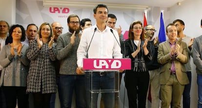 El portavoz nacional de UPYD, Andrés Herzog, este lunes.