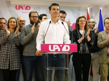 El portavoz nacional de UPYD, Andrés Herzog, este lunes.