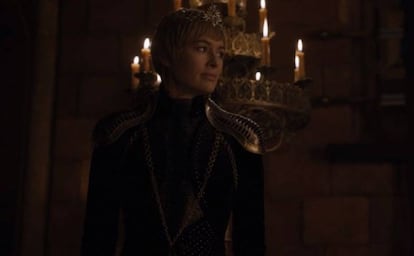 Lena Headey, no papel de Cersei Lannister, em um fotograma da oitava temporada de ‘Game of Thrones’.