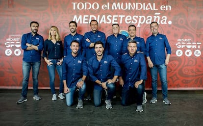 El equipo de Mediaset para la cobertura del Mundial de Rusia.