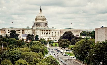 El Capitolio desde la terraza del Newseum, el museo del periodismo.