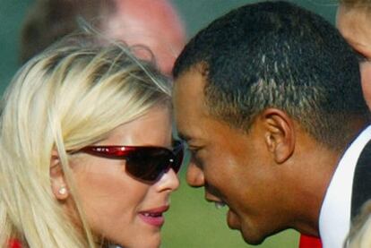 Elin Nordegren y Tiger Woods.