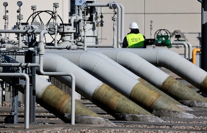 Varios tubos del gasoducto Nord Stream 1, en Lubmin (Alemania), en marzo pasado.