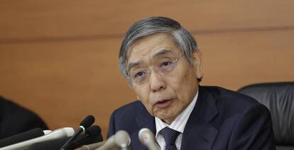 El gobernador del Banco de Japón, Haruhiko Kuroda.