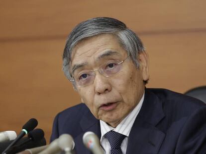 El gobernador del Banco de Japón, Haruhiko Kuroda.