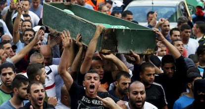 Enterrament del jove mort en un enfrontament a Jerusalem Est.