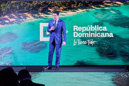 El Ministro de Turismo de República Dominicana, David Collado, durante el acto de presentación de la nueva estrategia de marca.