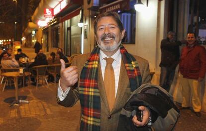 El ex director general de Trabajo Javier Guerrero, anoche en Sevilla.