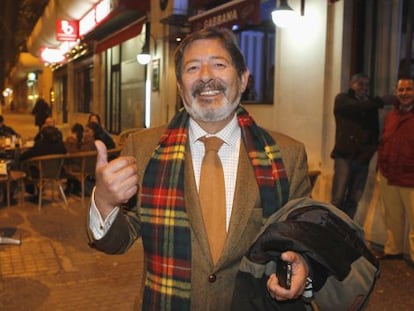 El ex director general de Trabajo Javier Guerrero, anoche en Sevilla.