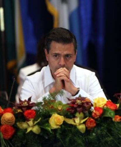 Peña Nieto la pasada semana en Haití.