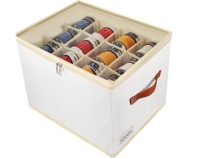 Caja para organizar zapatos con tapa transparente para 12 pares. SOLO 11,84€