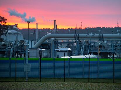 Planta de procesamiento de gas natural ruso en Lubmin, Alemania.