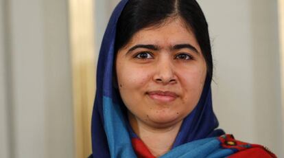 La premio Nobel de la Paz Malala Yousafzai.