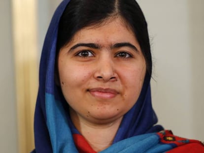 La premio Nobel de la Paz Malala Yousafzai.