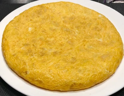 Tortilla del Mesón O´Pote en Betanzos.