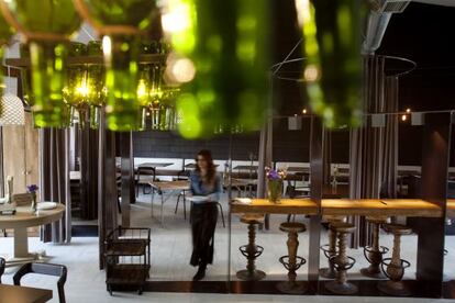 Comedor del restaurante La Estancia, en Colmenar de Arroyo (Madrid). 