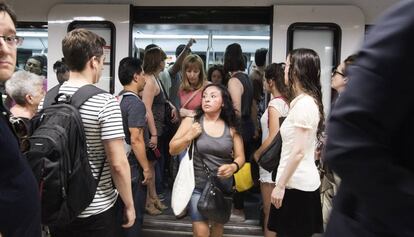 La estaci&oacute;n Diagonal este lunes por la ma&ntilde;ana.