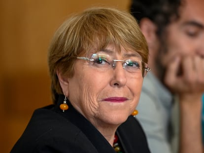 Bachelet, em um evento na Universidade de Lisboa, no ano passado.