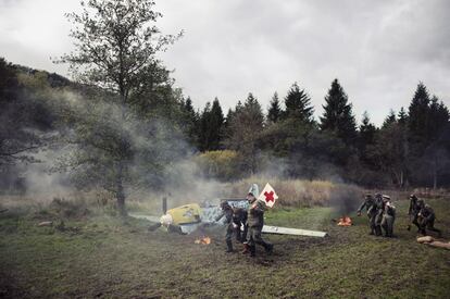 'Levisham (Inglaterra). Campo de aviación alemán, 1943. Serie del Teatro de la guerra, 2010-2011'.