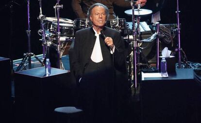 Julio Iglesias, en un concierto en México, el pasado abril.