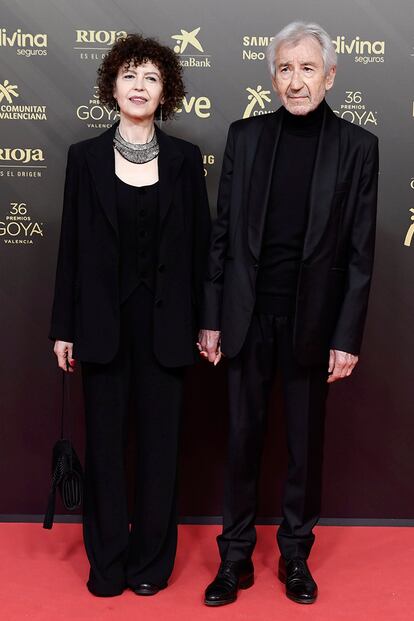 José Sacristán, merecedor del Goya de Honor 2022, junto a su mujer, Amparo Pascual.