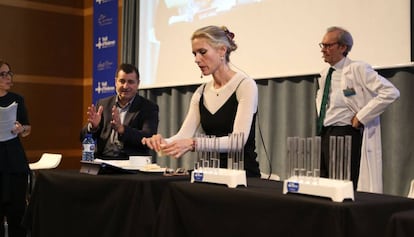 La modelo Judith Mascó participa en el experimento de Vall d'Hebron