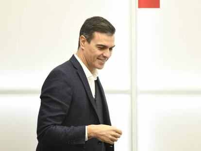 El secretario general del PSOE y presidente del Gobierno en funciones, Pedro Sánchez.