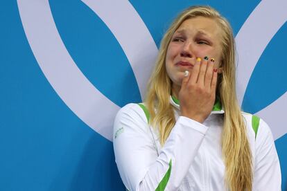 Tiene solo 15 años y un oro olímpico. Es la nadadora lituana Ruta Meilutyte, que lloraba como si realmente no hubiera ganado ninguna medalla cuando en realidad sus lágrimas eran de alegría.