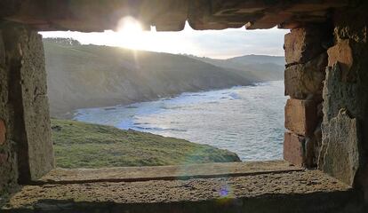 Vista desde la caseta del vigía en el paseo de Itsaslur (Bizkaia).