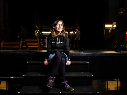 Ana Zamora, en el escenario del Teatro de la Comedia de Madrid.