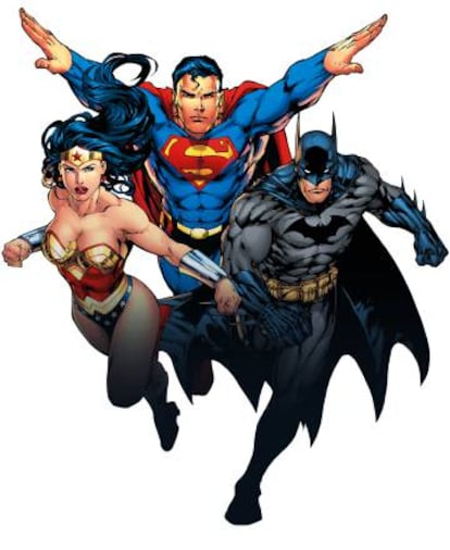 Wonder Woman, Superman y Batman.