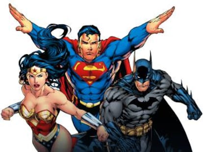 Wonder Woman, Superman y Batman.