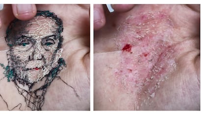 Una de las imágenes de la serie 'A flor de piel' del artista David Catá.
