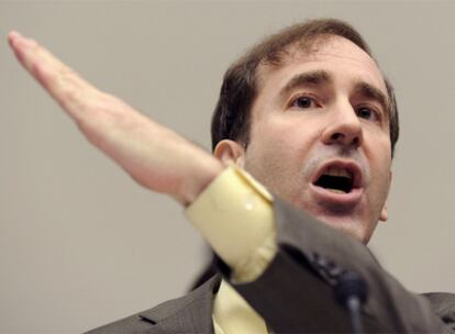 Harry Markopolos, durante su comparecencia en el Capitolio, en Washington.