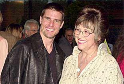 Tom Cruise, junto a Christiane Kubrick en Los Ángeles.