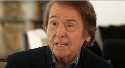 Raphael, durante la entrevista en Televisión Española.