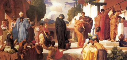 Andrómaca cautiva, por Frederic Leighton.