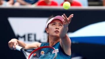 La tenista Peng Shuai, en el Abierto de Australia de 2019.