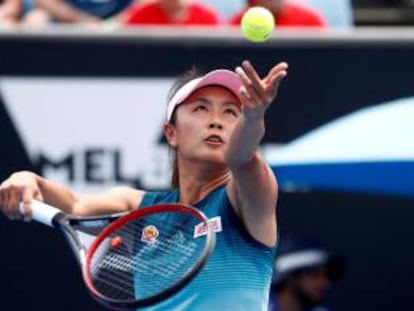 La tenista Peng Shuai, en el Abierto de Australia de 2019.