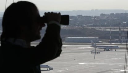 Torre de control del aeropuerto de Barajas.