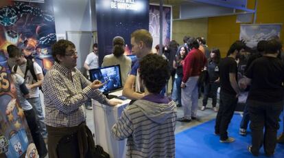 El puesto de Made in Spain dentro de la feria Madrid Games Week.