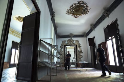 Interior del Colegio del Arte Mayor de la Seda de Valencia, rehabilitado y convertido en museo.