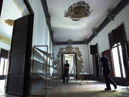 Interior del Colegio del Arte Mayor de la Seda de Valencia, rehabilitado y convertido en museo.