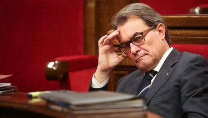 Artur Mas el Parlamento catalán, el 12 de noviembre.